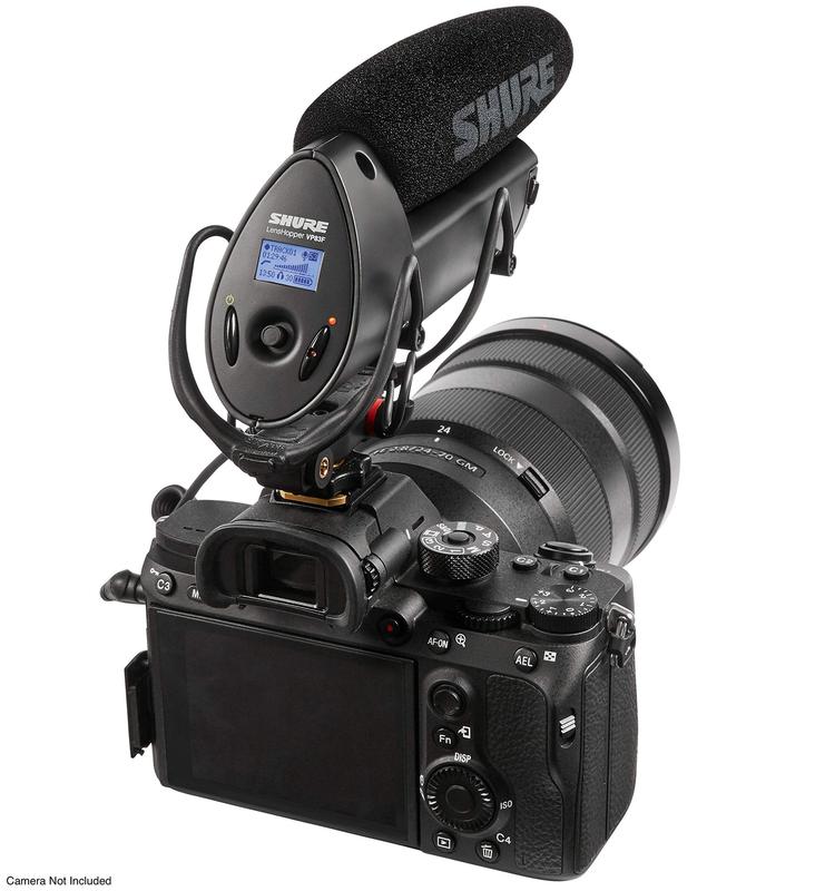 Micrófono Shure VP83F LensHopper Condensador Montado en Cámara